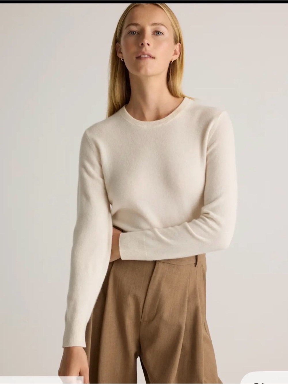 Quince cashmere crewneck,  size M